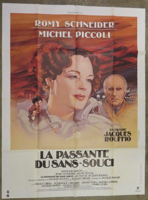 french movie poster for the film la passantee du sans souc