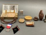 a lot of items that are sitting on a table