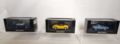 MINICHAMPS : Lot de 3 miniatures en boîte comprenant : - Fia…