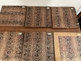 a lot of different types of wood flooring on display