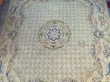 a rug that has been cleaned and is on the floor