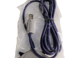 a purple cable that is connected to a charger