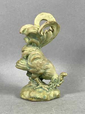 Edmond LACHENAL (1855-1930). Coq Art Nouveau en grès à couve… - Photo 1