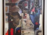 a picture of a painting on the wall of a room