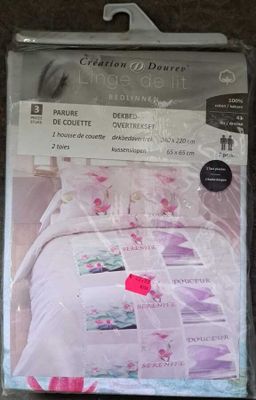 63 / Parure de lit - CREATION DOUREV - 100% coton - Ho…