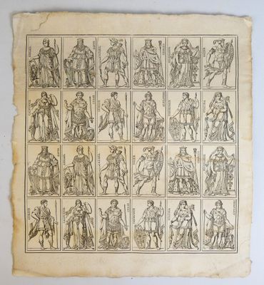 un vieux livre sur lequel figurent plein de dessins