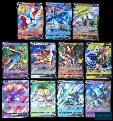 gros plan d'un paquet de cartes pokemon sur une table