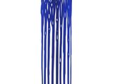 a close up of a blue sculpture of sticks on a white background