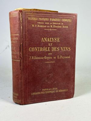 [Oenologie] J. Ribeyrau-Gayon et E.