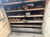 a pile of wood in the back of a truck