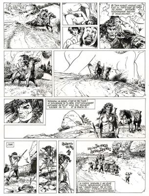 une page de la bande dessinée parue dans le premier numéro de la bande dessinée