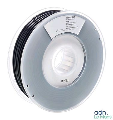 a spool of pla filamant on a white background