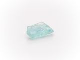 an aquamarine blue diamond on a white background