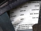 a close up of a label on the inside of a car
