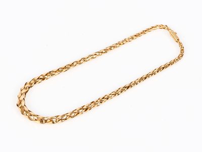 Collier en or à maille palmier. L : 42,5 cm. 44,3 g - Photo 1