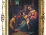 an image of a painting of a woman holding a baby in her lap