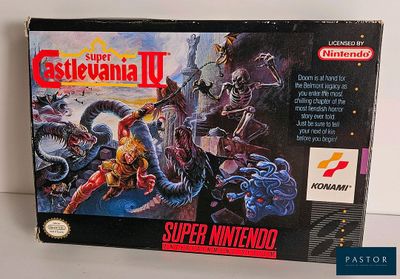 the box for the game castlevaniia ii is sitting on a table