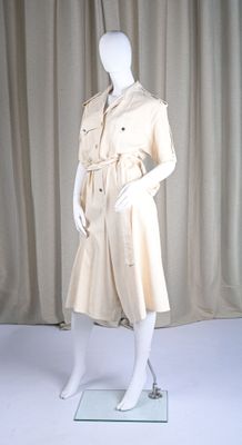 BURBERRY'S OF LONDON Combinaison pantacourt en étamine de co…