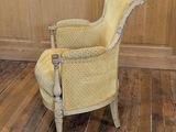 a chair that is sitting on a hard wood floor