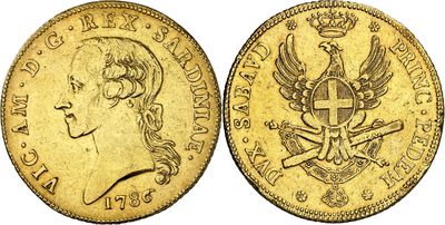 a gold sovereign coin with a crown and eagle on it