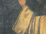 an image of a painting of a man with a cross in his hand
