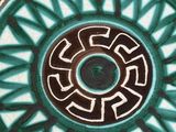 an image of a ceramic plate with a design on it