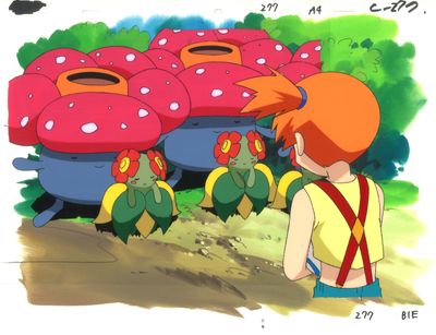 une illustration représentant un garçon debout devant un bouquet de champignons