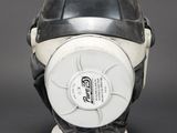 a helmet that is sitting on top of a table