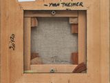 an image of a picture of a wooden frame with writing on it