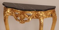 Console d'applique en bois richement mouluré, sculpté et dor… (photo 3)