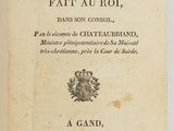an old book with a black and white image of a coat of arms