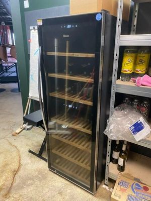 an image of a wine cooler in a store