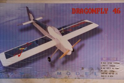 a box with a picture of a model airplane on it
