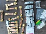 a lot of different types of electrical equipment on a table
