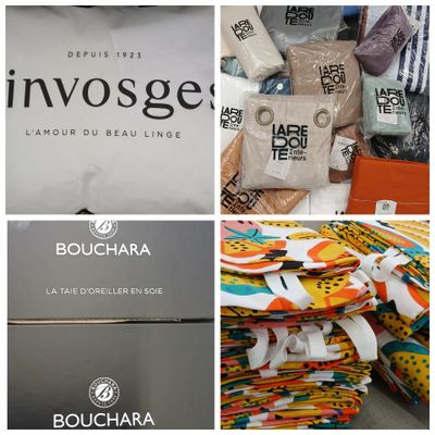 collage de photos de divers produits exposés dans un magasin