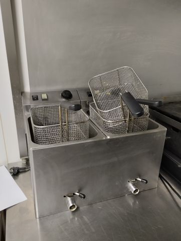 Friteuse double inox 220V