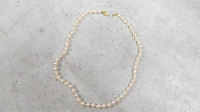 Collier de perles de culture fermoir or