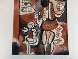 une image d'un tableau représentant une femme tenant un enfant dans ses bras