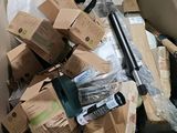 a cardboard box full of various items in it