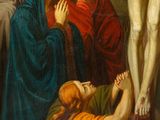 an image of a painting of jesus on the cross with other people