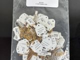 a bag of small tags and a bunch of other tags