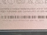 a close up of the back of a laptop computer