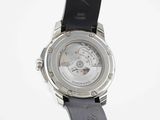 an image of a close up of a wrist watch with a black strap