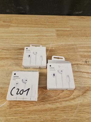 C201// lot de 3 airpods filaires, retour client, non control…