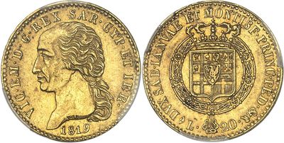 a gold sovereign coin with a crown on top of it