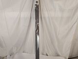 an image of a pair of skis sitting on top of a white sheet
