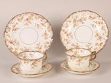 pair of antique english bone china cups and saucers
