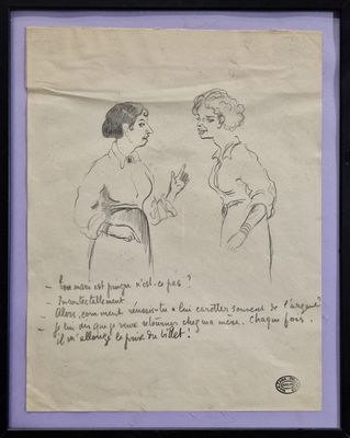 Georges MANZANA-PISSARRO (1871-1961) Dessin parlant