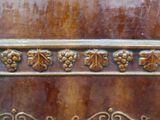an image of a close up view of a wooden door