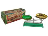 une image représentant une balance sur laquelle se trouve une boîte, avec une autre boîte posée dessus